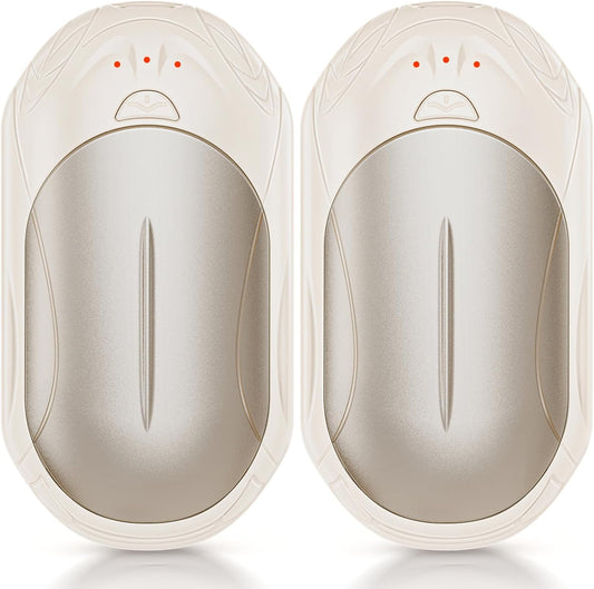 AI Hand Warmers Rechargeable 2 Pack, AI Smart Chips Electric Hand Warmers, 20Hrs Long Safe Heat, Portable Pocket Heater, Gifts for Christmas, Outdoor, Hunting, Golf, Camping Accessories