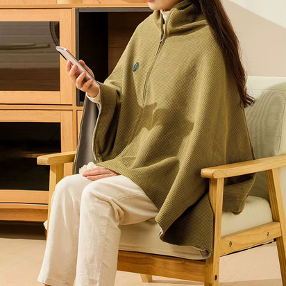 USB Electric Heated Blanket Wearable Heated Blanket Washable Warmer Blanket Adjustable 3 Levels Temperature Machine for Women