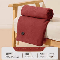 USB Electric Heated Blanket Wearable Heated Blanket Washable Warmer Blanket Adjustable 3 Levels Temperature Machine for Women